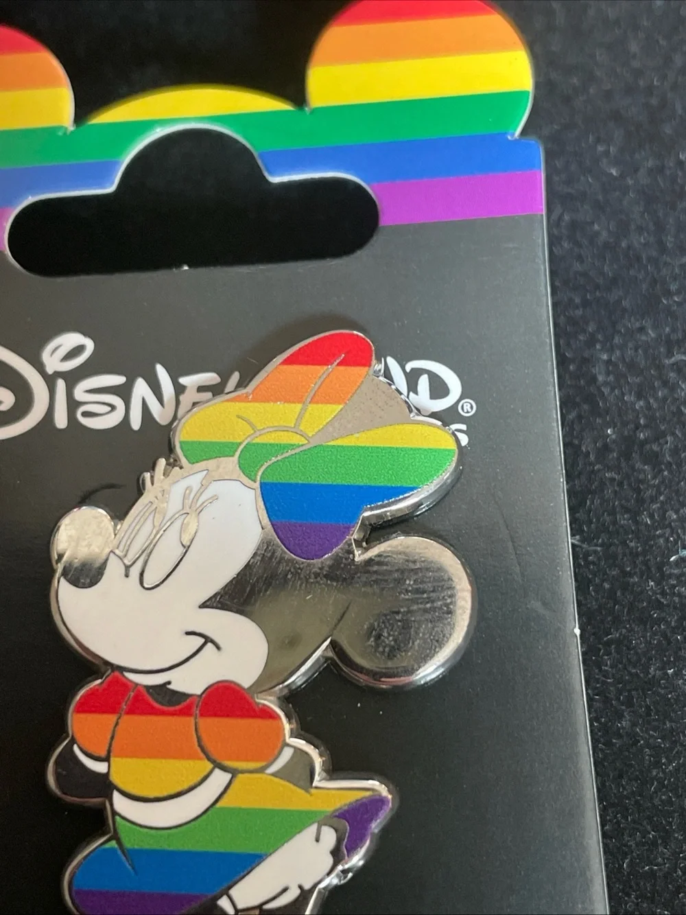 New Disney Rainbow Minnie Mouse Brooch - Multicolor